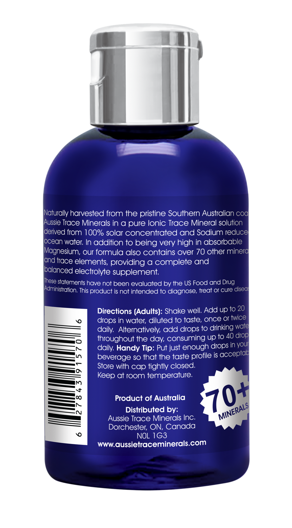 Aussie Trace Minerals – Organic Peppermint Liquid Electrolytes